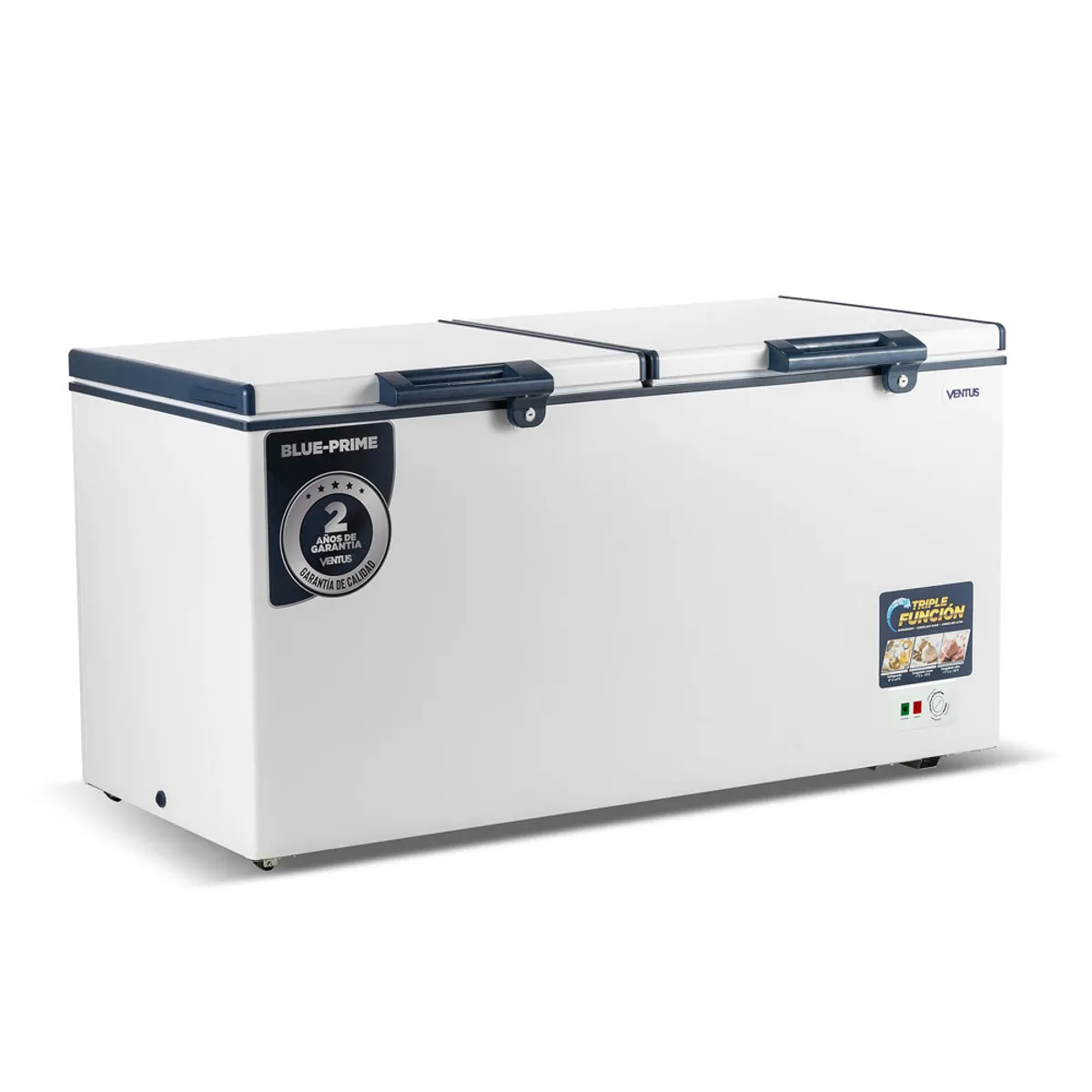 VENTUS - Congeladora Triple Función Tapa dura  2 Puertas de 420 Litros, CTD-420 PRIME - Ventus