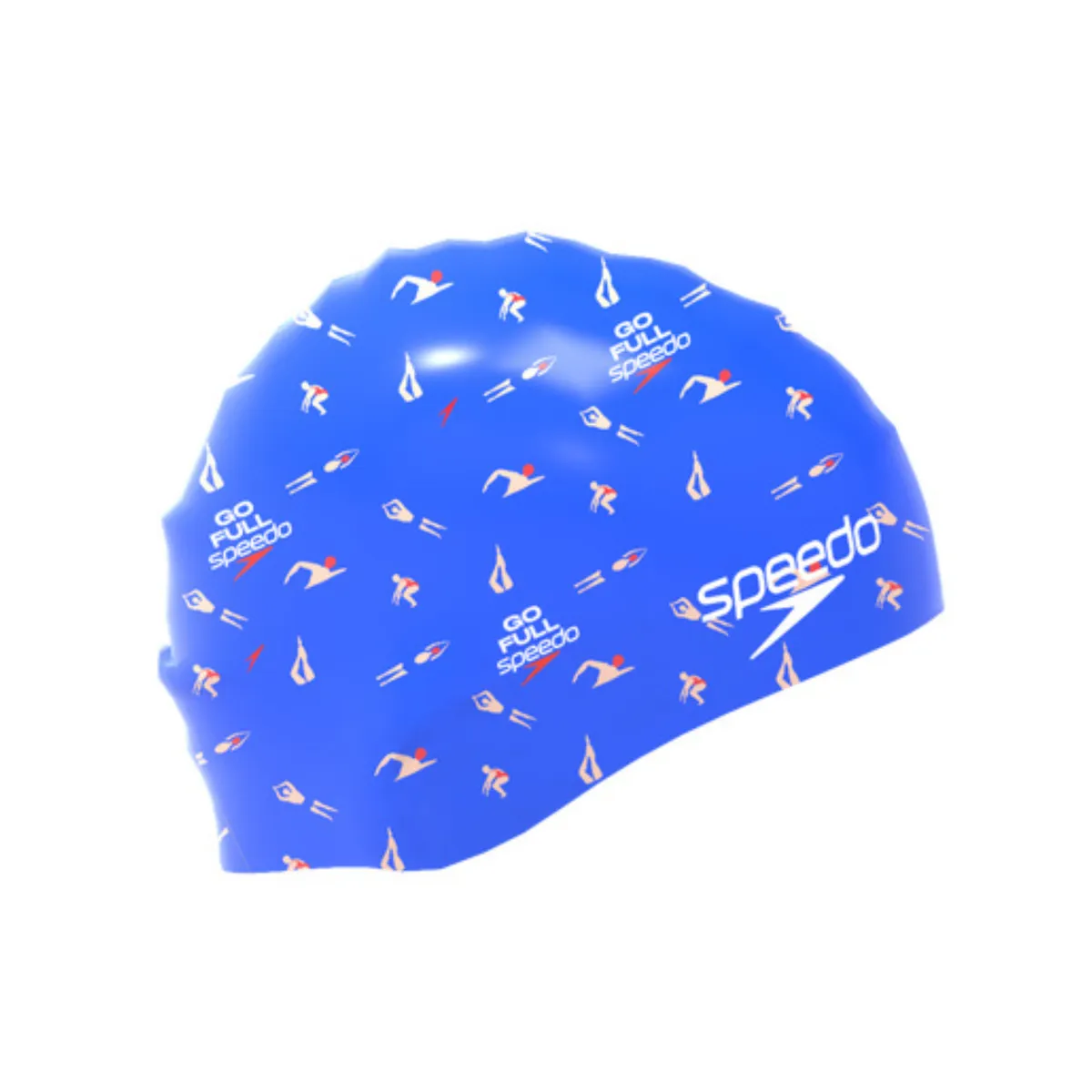 SPEEDO - Gorro Natacion Speedo Slogan Print azul