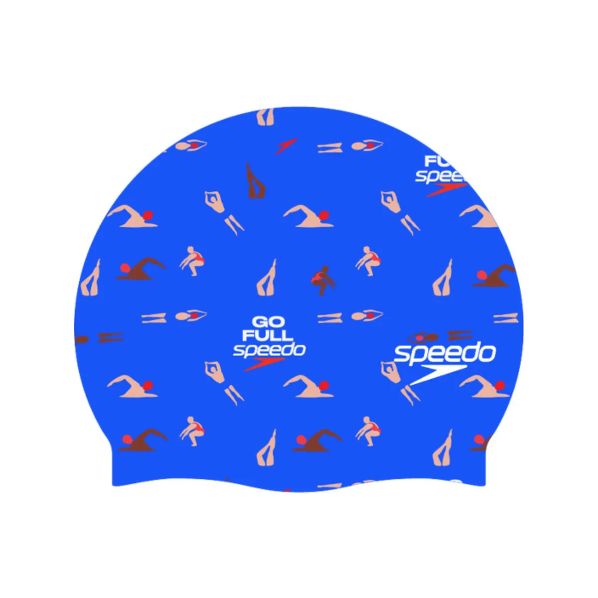 SPEEDO - Gorro Natacion Speedo Slogan Print azul