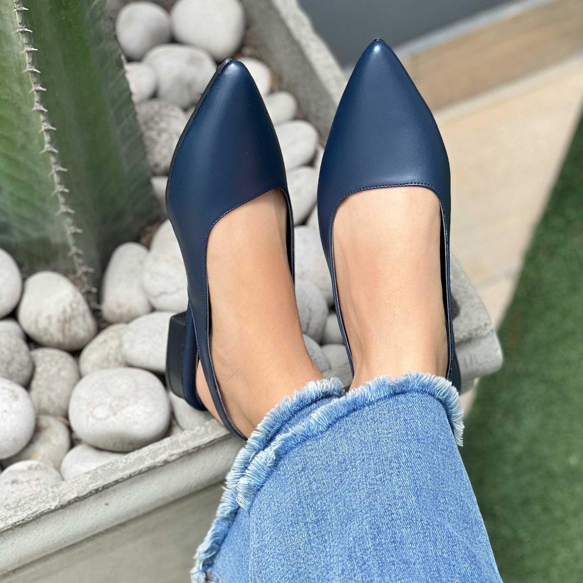 GENERICO - BALERINAS AZUL VERONICA PARA MUJER