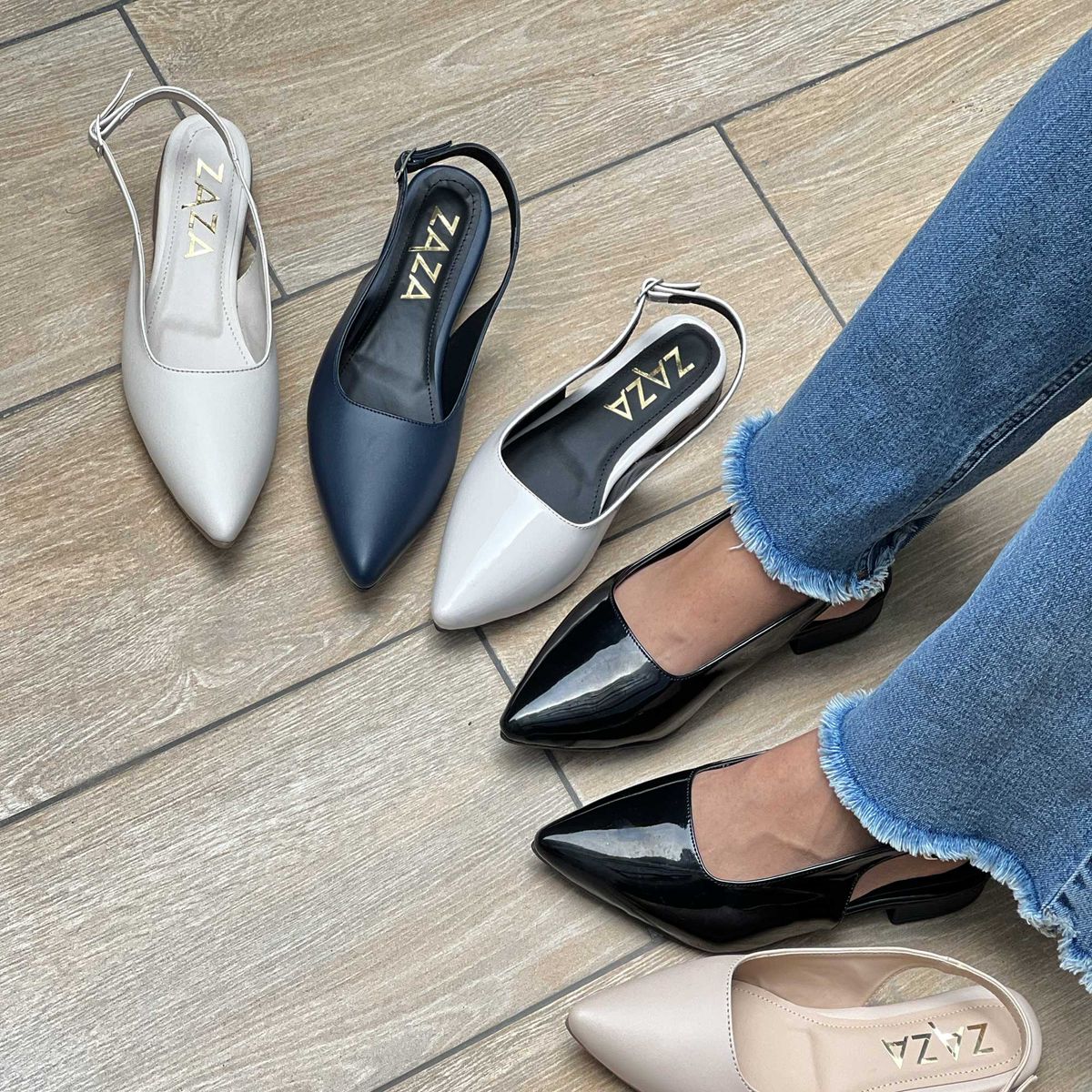 GENERICO - BALERINAS AZUL VERONICA PARA MUJER