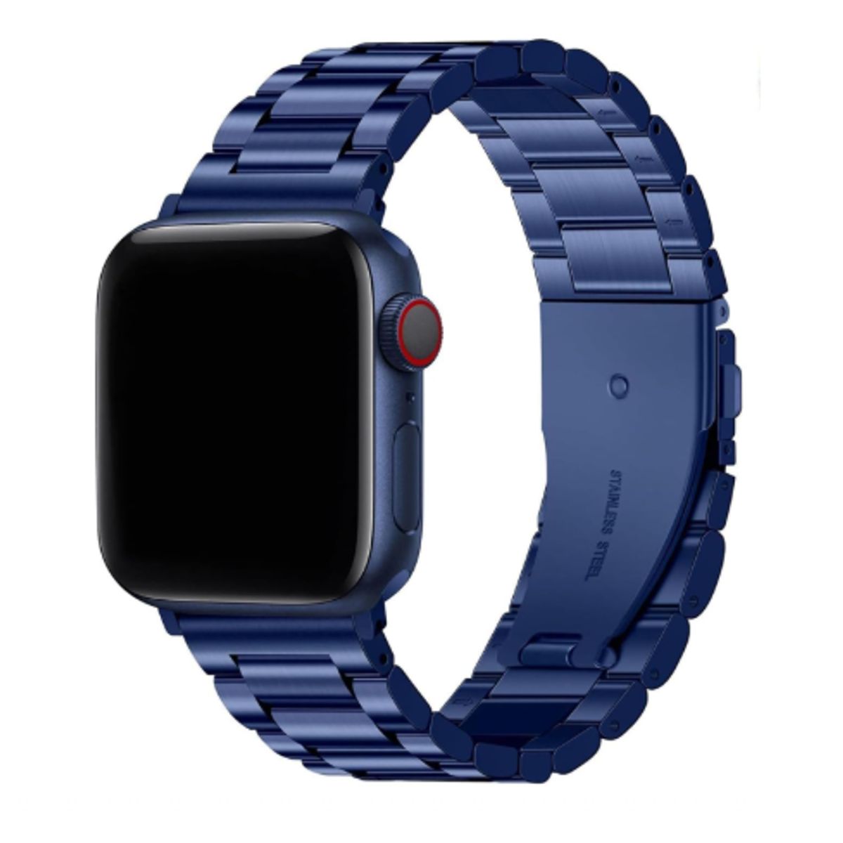 GENERICO - Correa Acero Eslabón Clásico para Apple Watch 49mm - AZUL