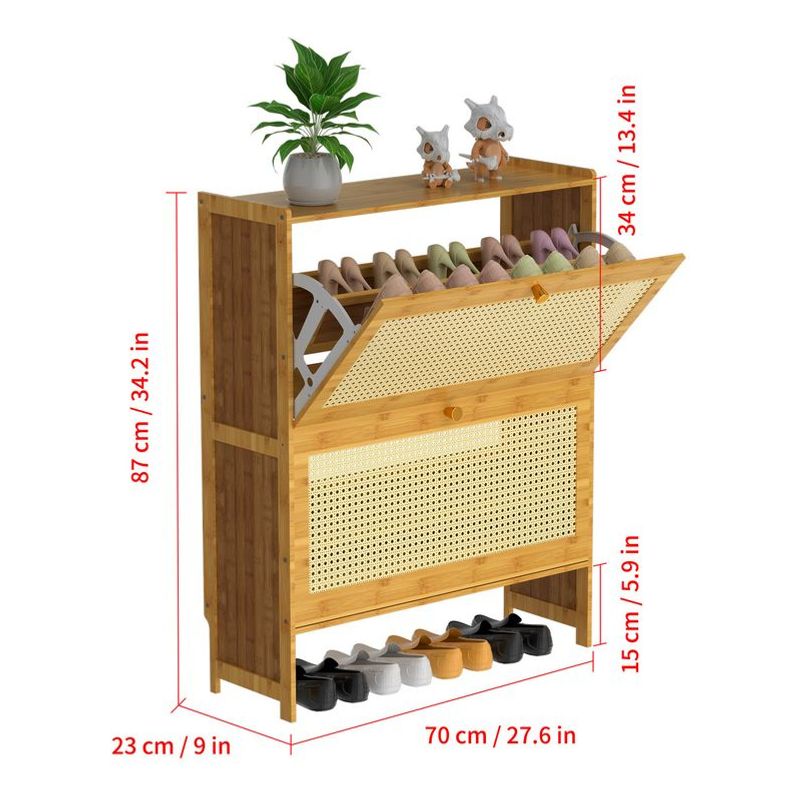 ANYHOGAR - Organizador Zapatero Doble 70x17x87cm