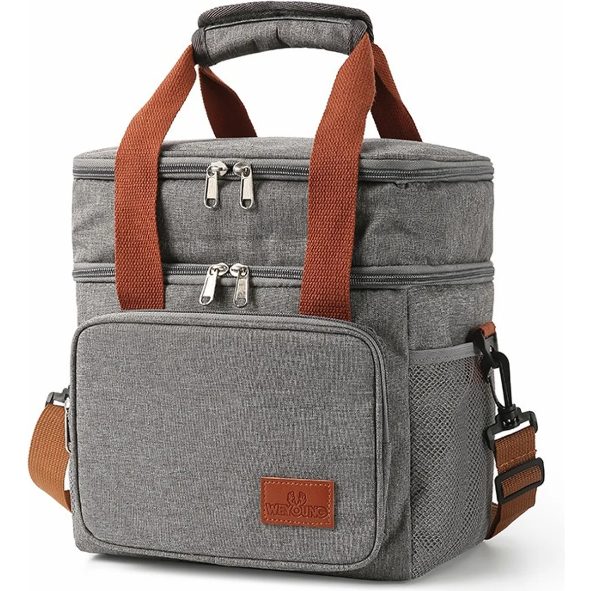 U BUY - Bolsa Isotérmica Doble Bolsa De Almuerzo De Gran Capacidad