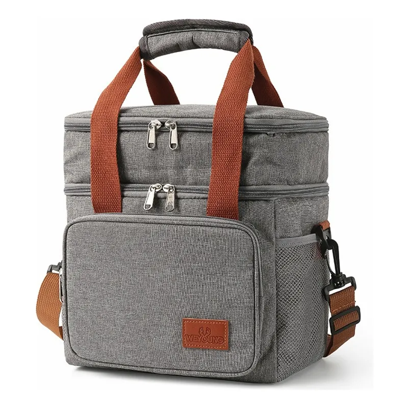 U BUY - Bolsa Isotérmica Doble Bolsa De Almuerzo De Gran Capacidad