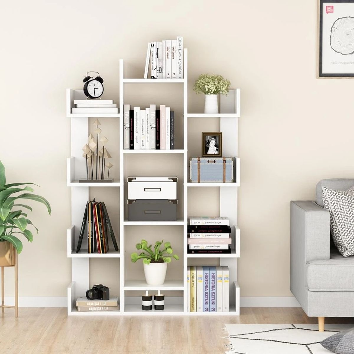 73 EXPERIENCE - Librero Sara Color Blanco 73 Experience