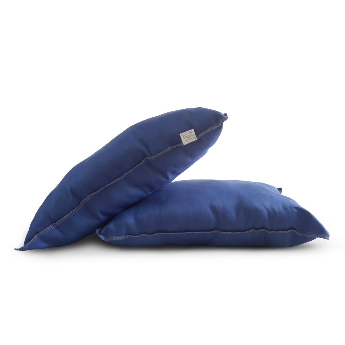 ARLIN TEXTIL - Pack de 2 Almohadas Nuth Microfibra Azul