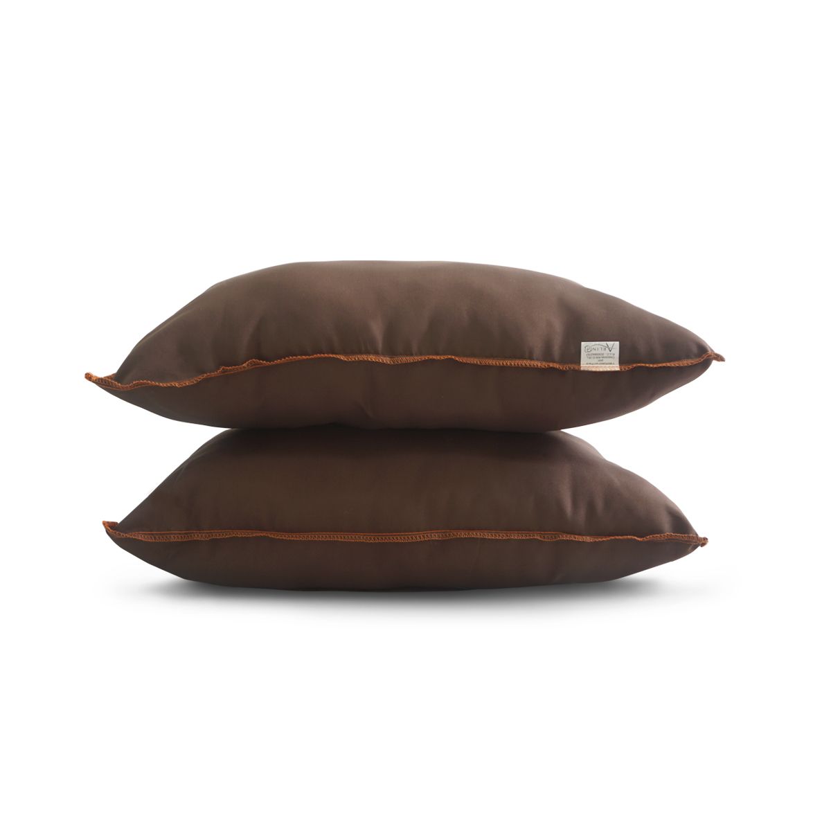ARLIN TEXTIL - Pack de 2 Almohadas Nuth Microfibra Marron