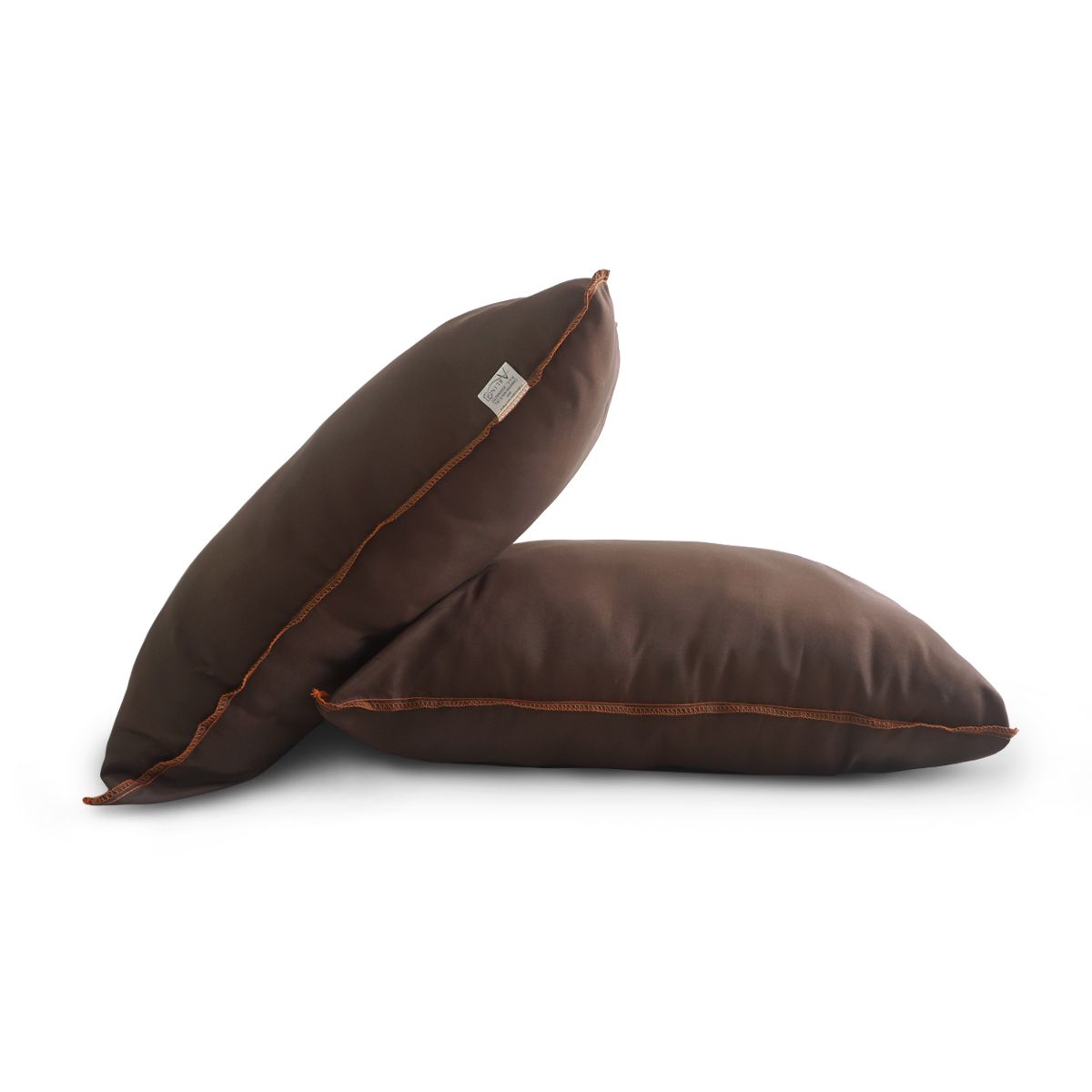 ARLIN TEXTIL - Pack de 2 Almohadas Nuth Microfibra Marron
