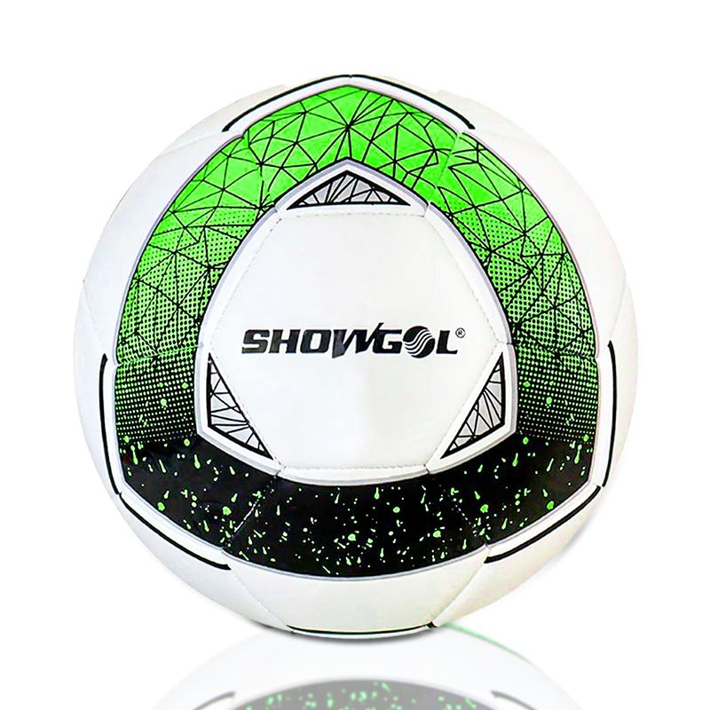 SHOWGOL - Pelota De Fútbol Pu Japones Cosido Star Showgol n5 Verde