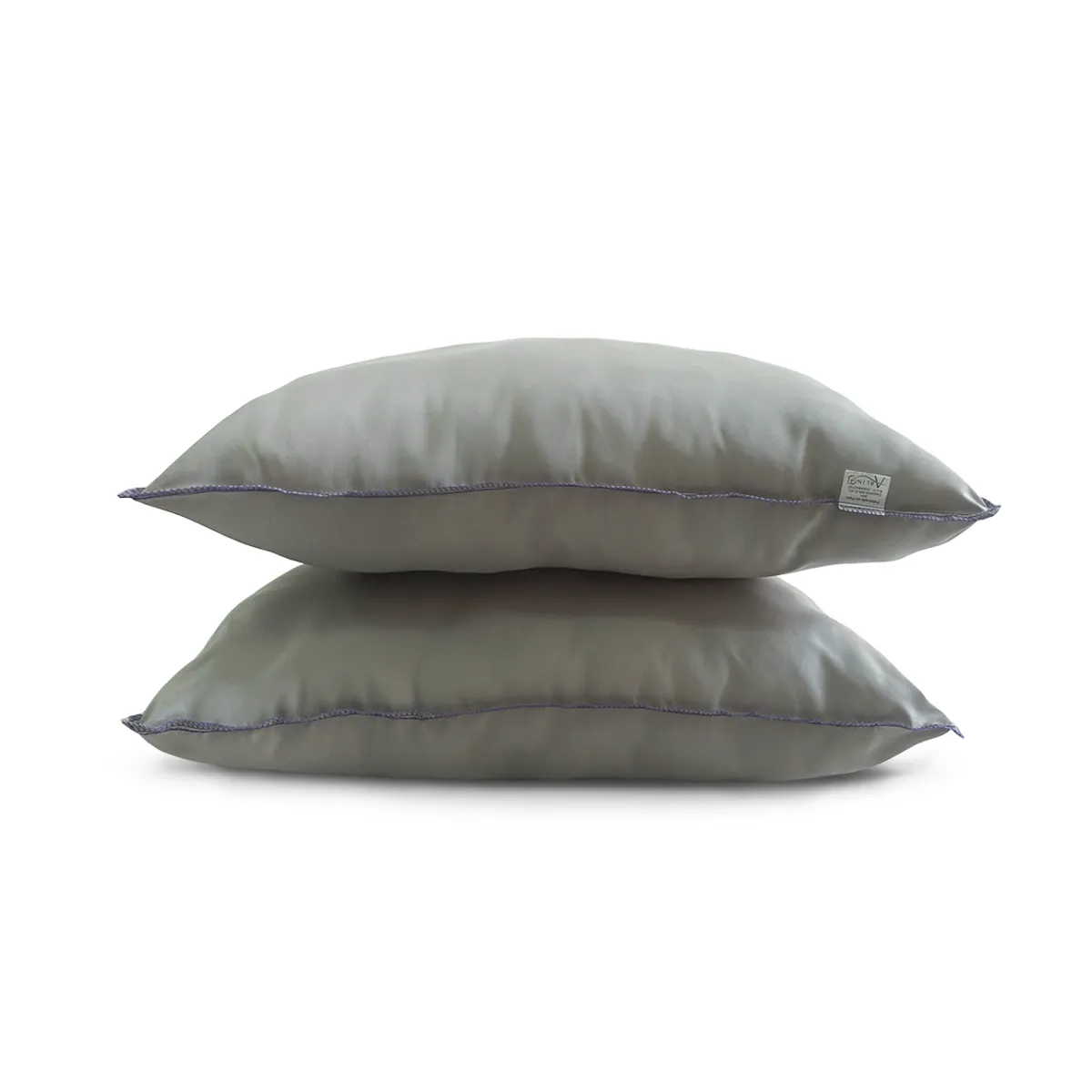 ARLIN TEXTIL - Pack de 2 Almohadas Nuth Microfibra Gris