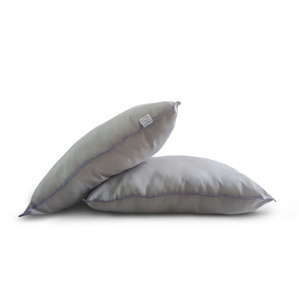 ARLIN TEXTIL - Pack de 2 Almohadas Nuth Microfibra Gris