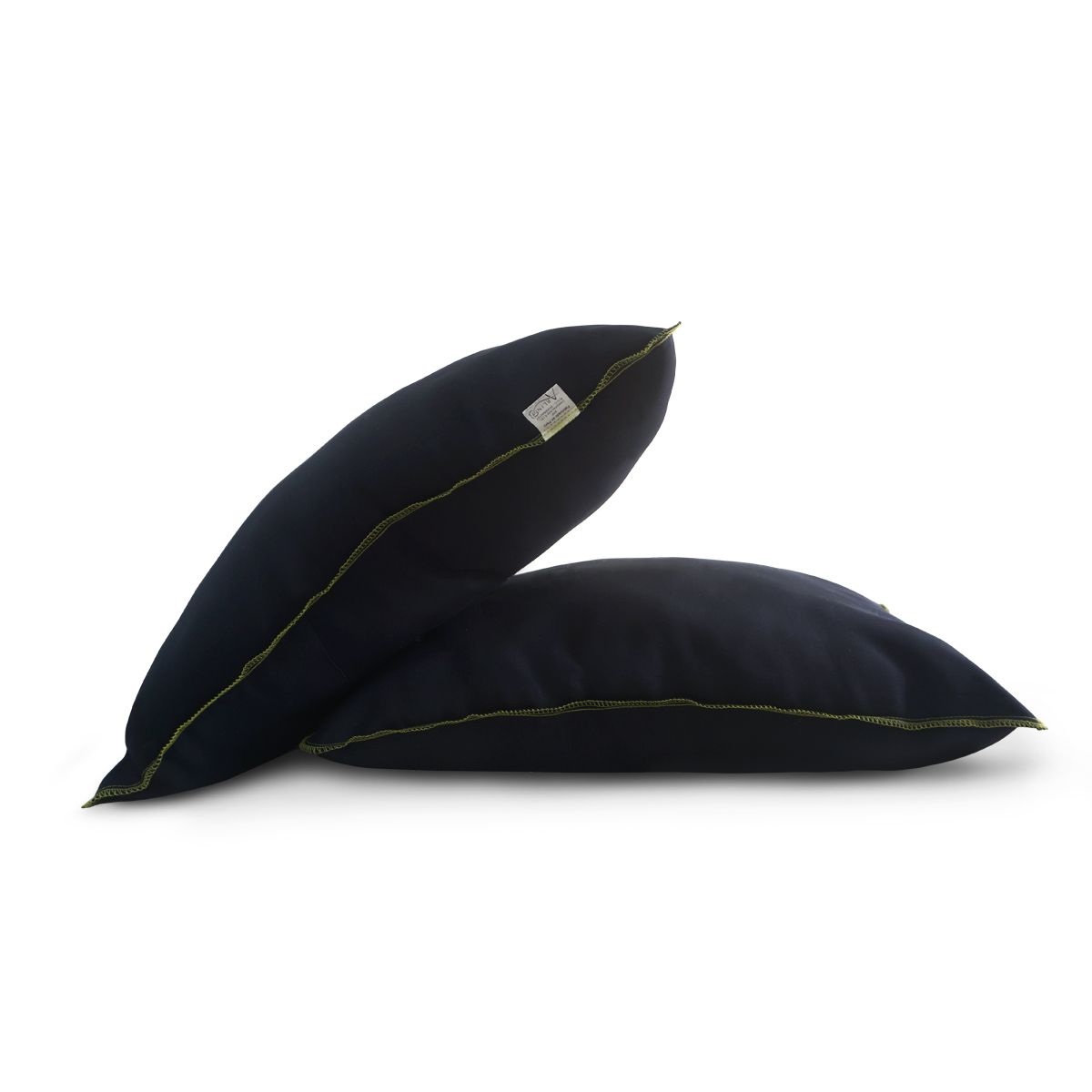 ARLIN TEXTIL - Pack de 2 Almohadas Nuth Microfibra Azul Marino