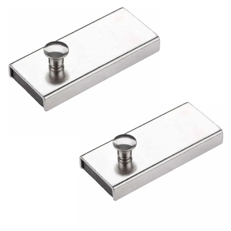 GENERICO - Guía Iman Rectangular Para Recta Industrial Por 2 Unidades