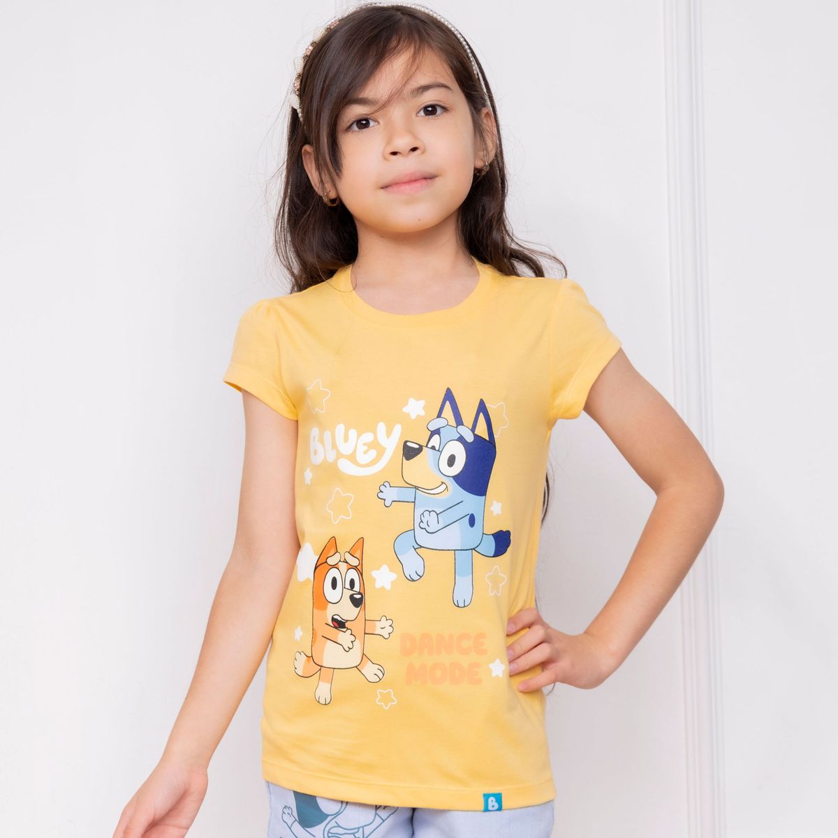 BLUEY - POLO BLUEY NIÑA MC - JERSEY 100% ALGODON