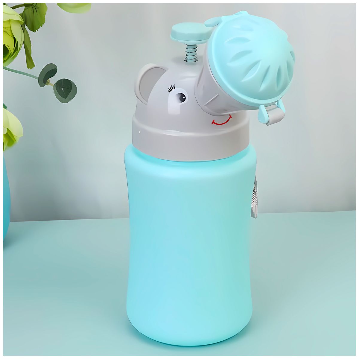 GENERICO - URINARIO PORTATIL PARA NIÑOS BACIN BEBE CELESTE