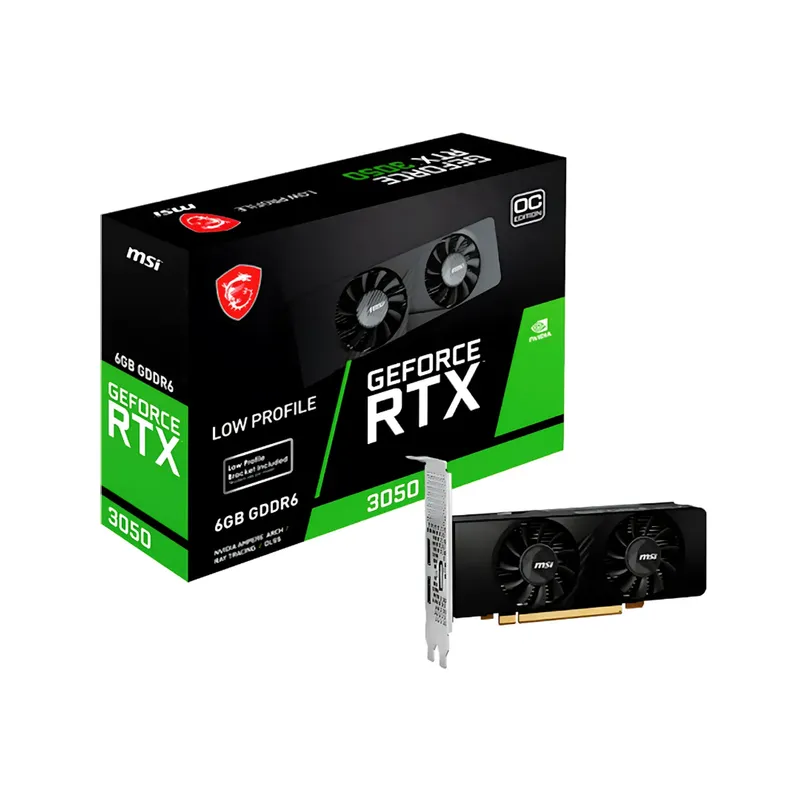 MSI - TARJETA DE VIDEO MSI GeForce RTX 3050 LP 6GB GDDR6 PCI-Express Gen 4.0