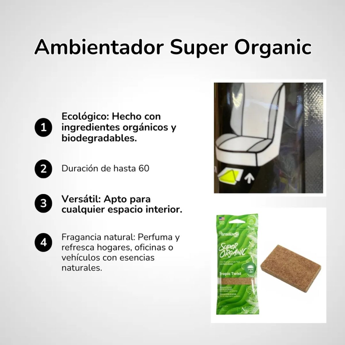 GENERICO - Ambientador para Auto Paradise Super Intenso Ambientador para Cherry x 2und