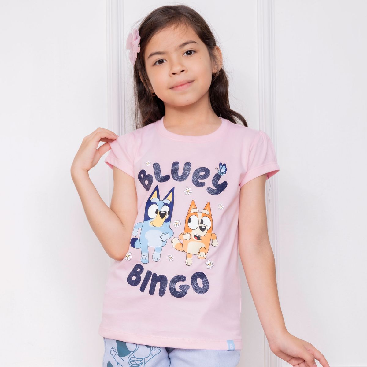 BLUEY - POLO BLUEY NIÑA MC - JERSEY 100% ALGODON