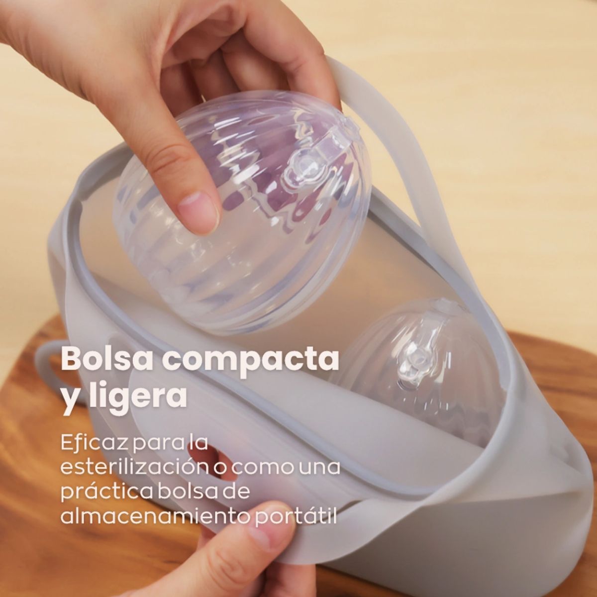 HAAKAA - Set Sacaleche Haakaa Wearable Shell 2 u + bolsa esterilizada