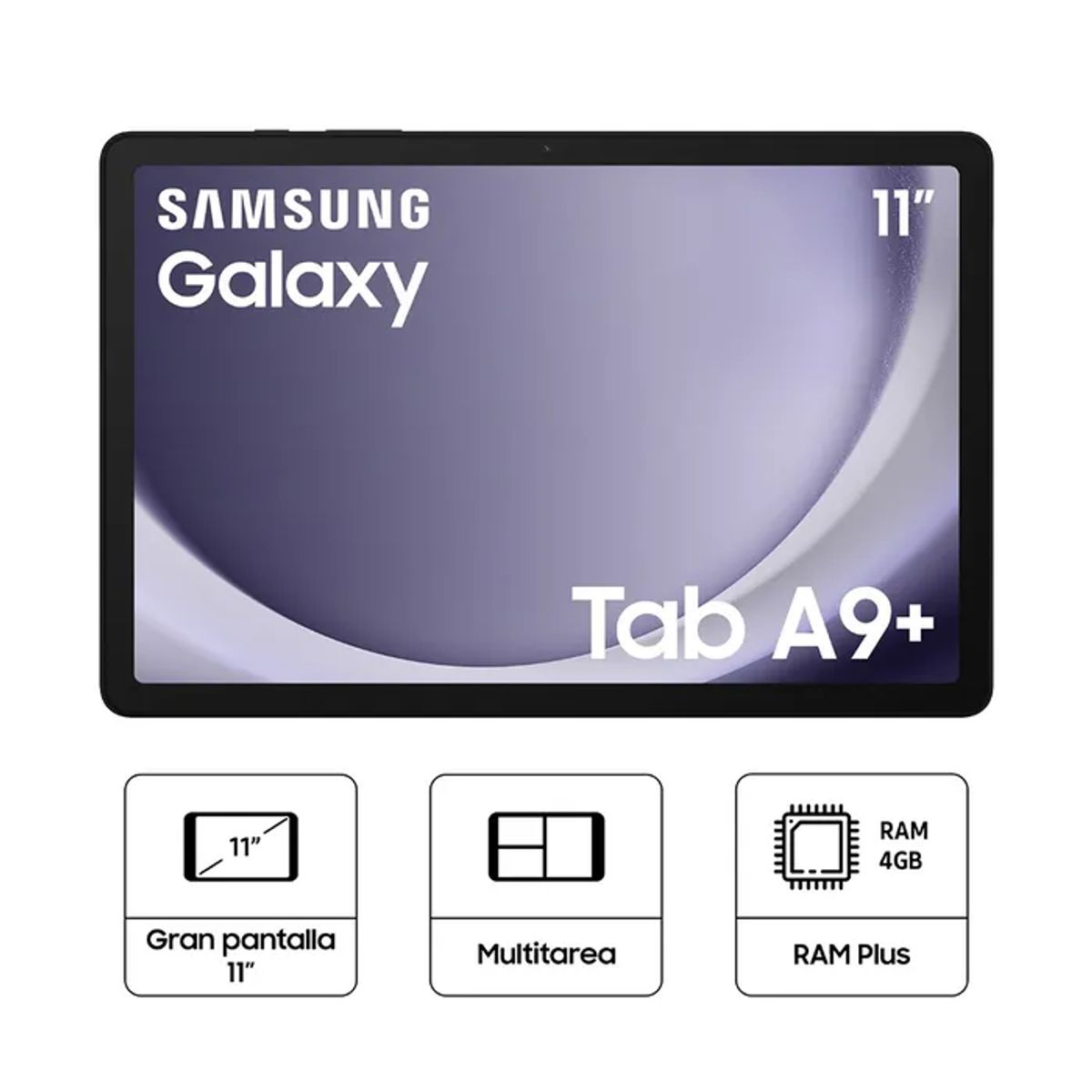 SAMSUNG - TABLET SAMSUNG GALAXY TAB  A9+ 11.0"WUXGA, 4GB RAM, 64GB ALMACENAMIENTO