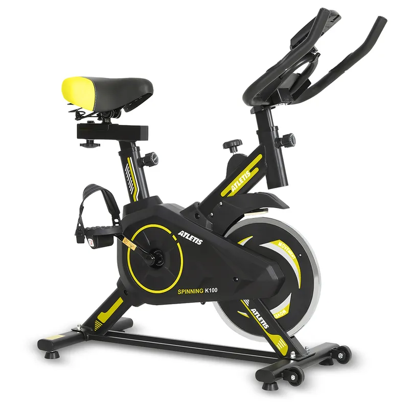 ATLETIS - Bicicleta Spinning K100 Amarillo