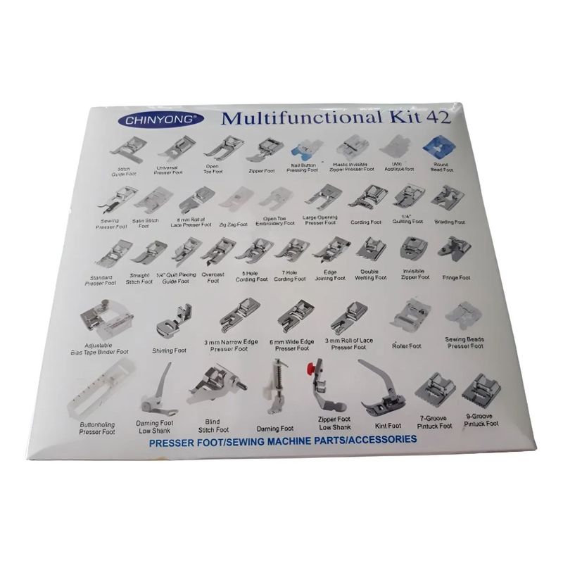 GENERICO - Nuevo Kit 42 Prensatelas Singer Janome Brother Godeco