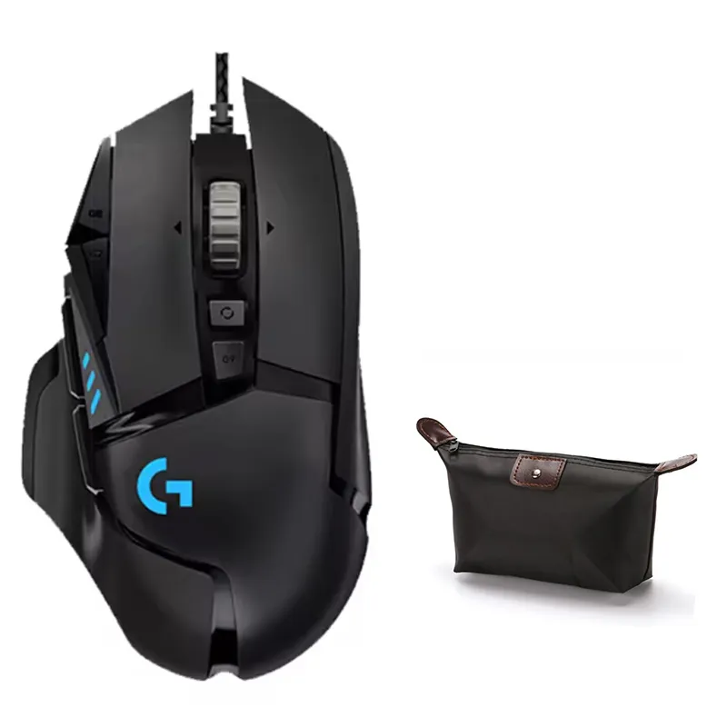 LOGITECH - Mouse Gamer Logitech G502 Hero Gaming 16KDPI 11 Botones Y Estuche