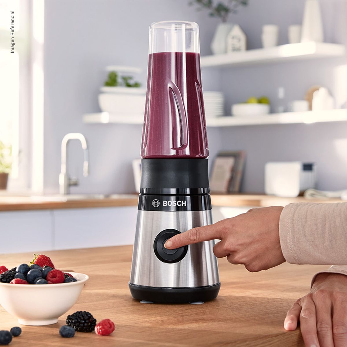 BOSCH - Licuadora MiniBlender Vita Power Inox Serie 2 MMB2111M