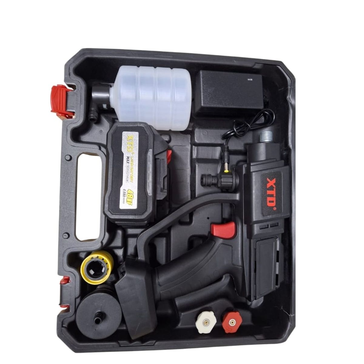 XTD - Hidro lavadora XTD Portátil Limpieza Autos Motos 48v Negro