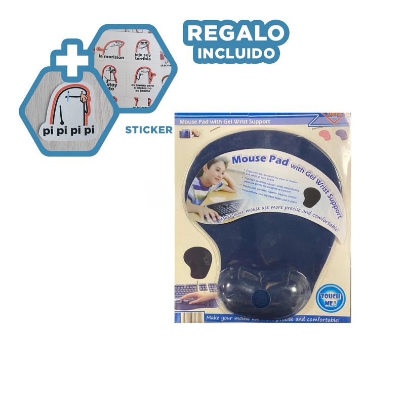 RYBIU IMPORT - Pack12 Alfombrilla Hardware Ligero en Azul Y+Regalo Stickers