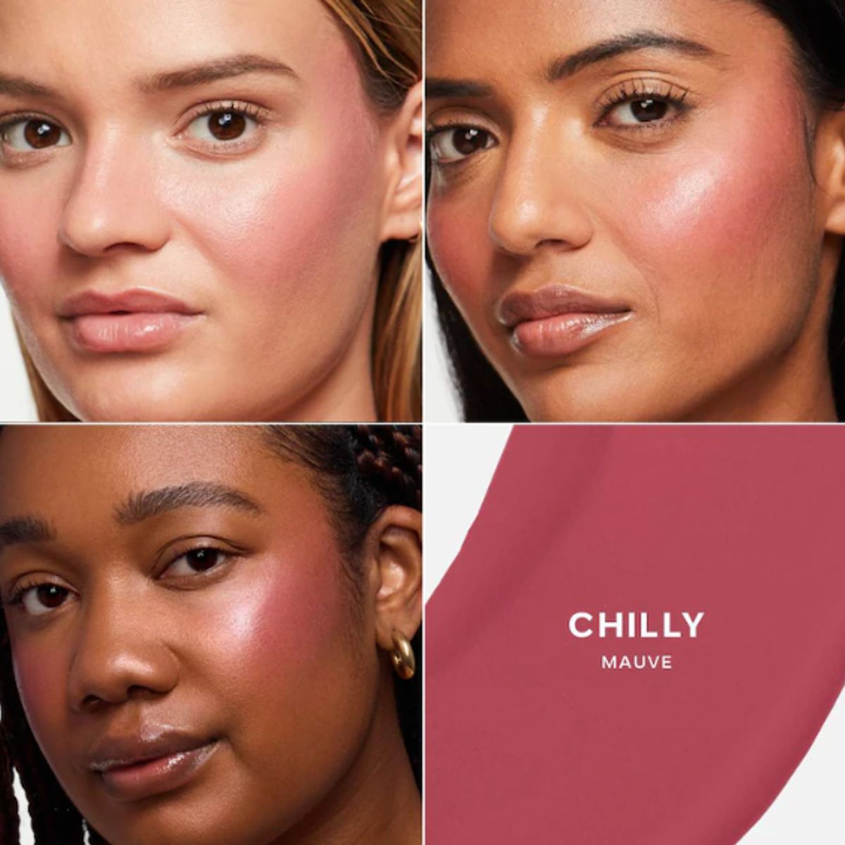 RARE BEAUTY - Saie Dew Blush Liquid Cream Blush - Chilly