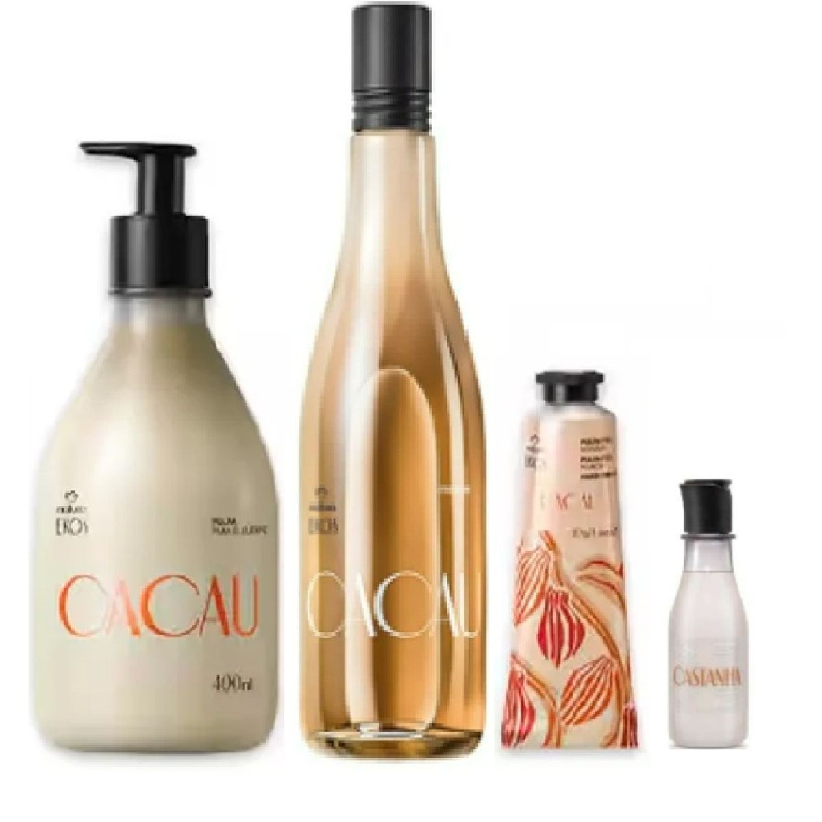 NATURA - Hidratante cacao 400ml+ colonia + crema de manos + jabon liq