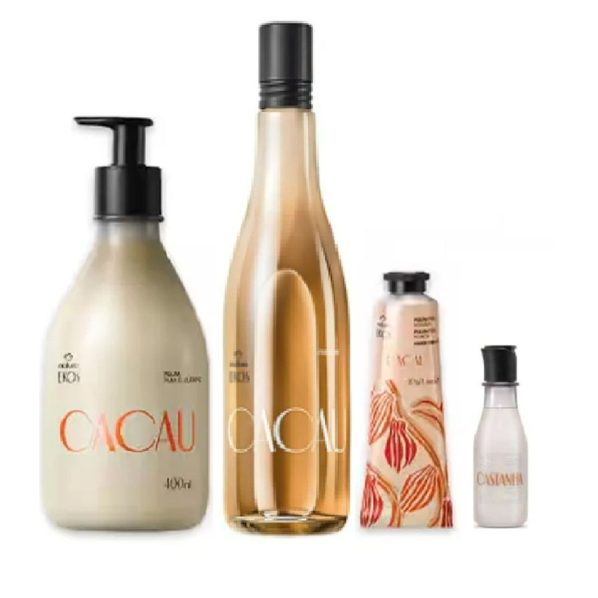 NATURA - Hidratante cacao 400ml+ colonia + crema de manos + jabon liq