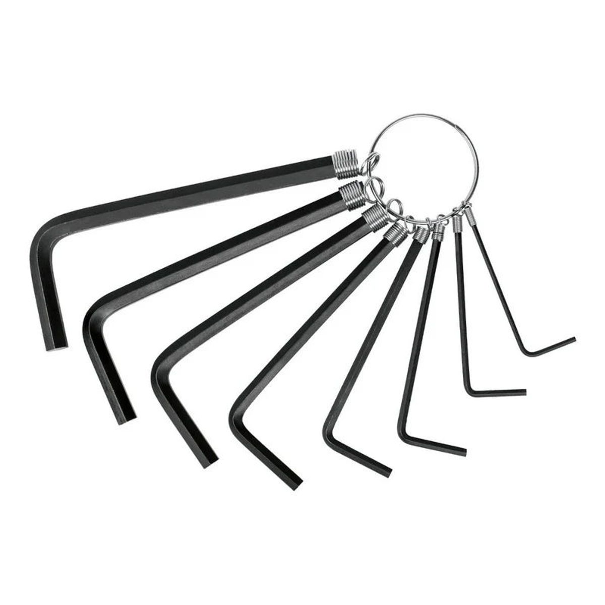 PRETUL - Juego 8 Llaves Allen Pulgadas Hexagonal Tipo Llavero Pretul - 21850