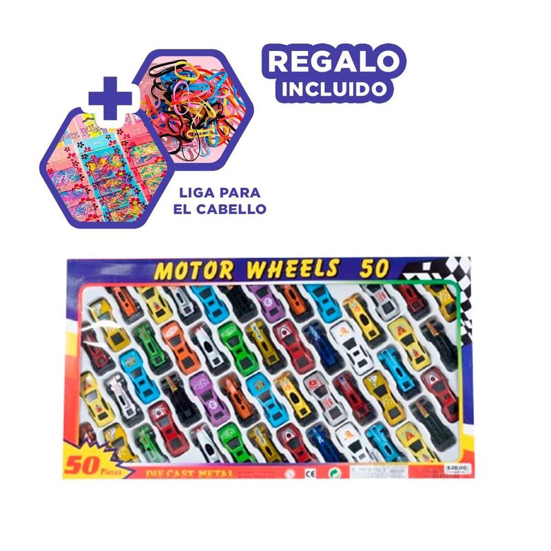 GENERICO - Pack6 Carritos de 50u de Carrera Niños Y+Ligas de Regalo