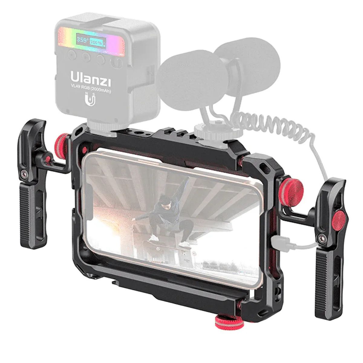 ULANZI - Jaula Metálica LINO Ulanzi para Celular con Asa y Montura de Trípode