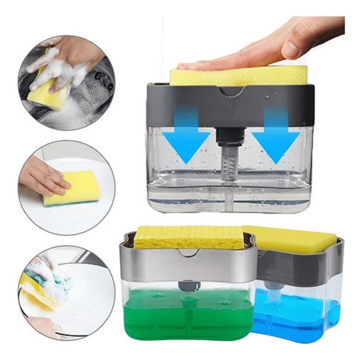 GENERICO - Dispensador de lavavajillas ayudin y jabón líquido