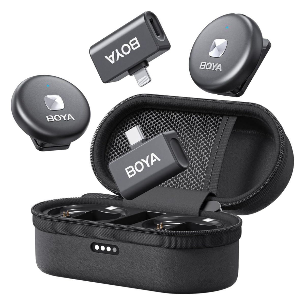 BOYA - Micrófono Inalámbrico BOYA OMIC Compatible con iPhone y Android