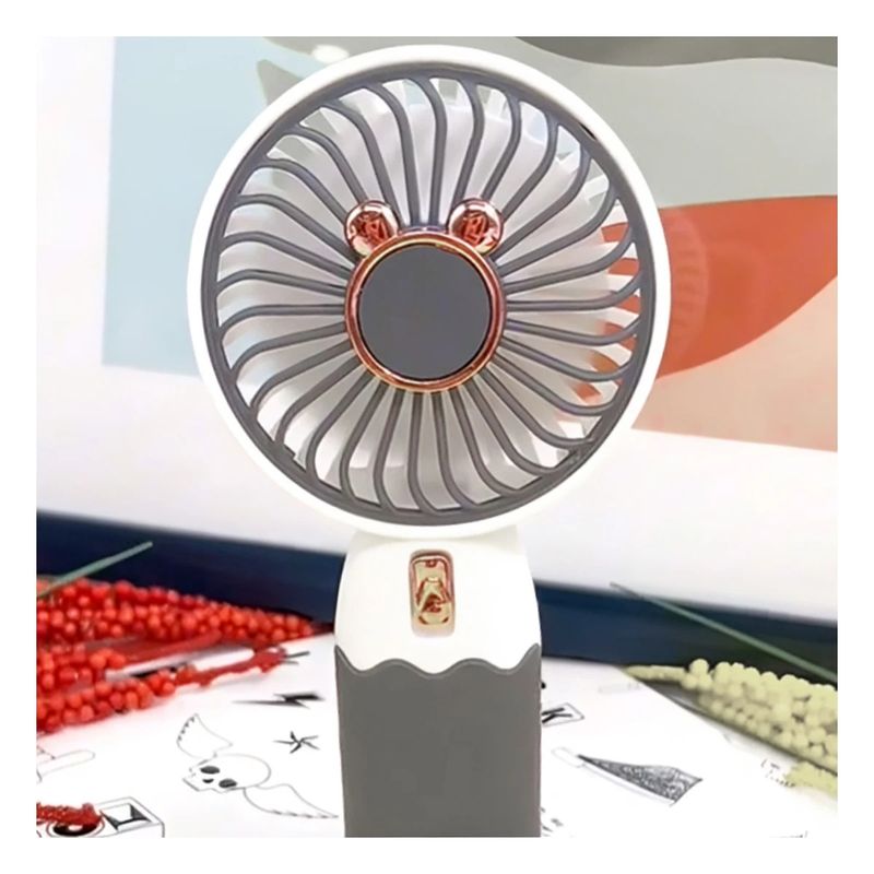 GENERICO - Pack2 Ventilador Pequeño de Blanco Y+Banderitas Adhesivas