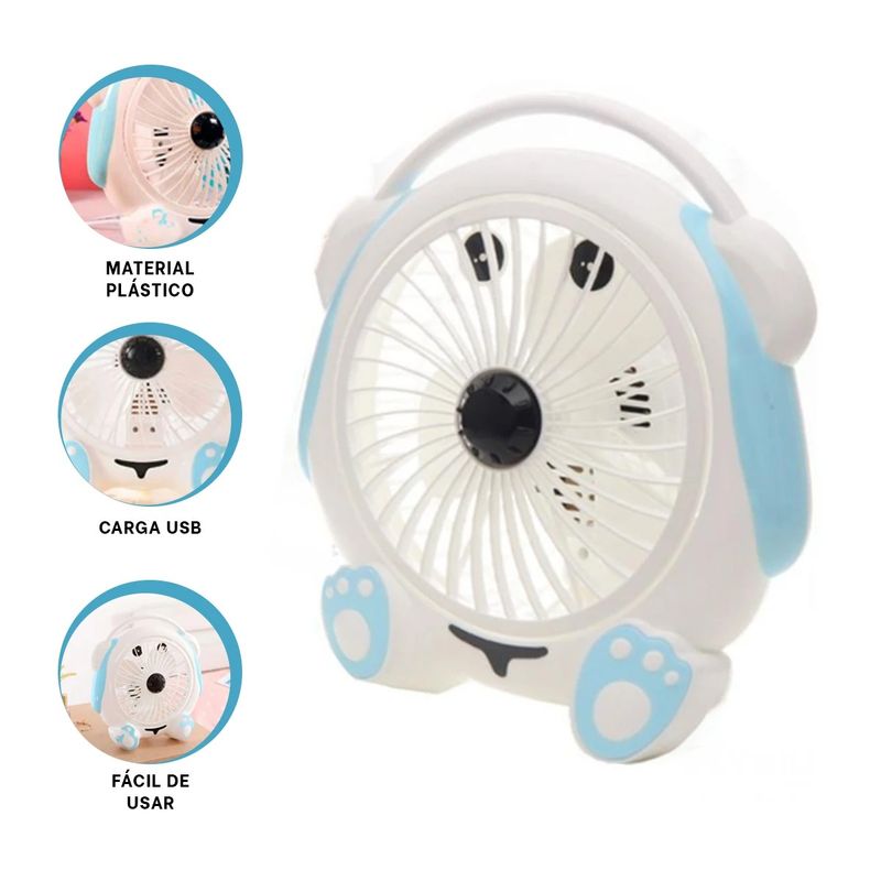 GENERICO - Pack4 Ventilador para Niños en Multicolor Y+Ligas de Regalo