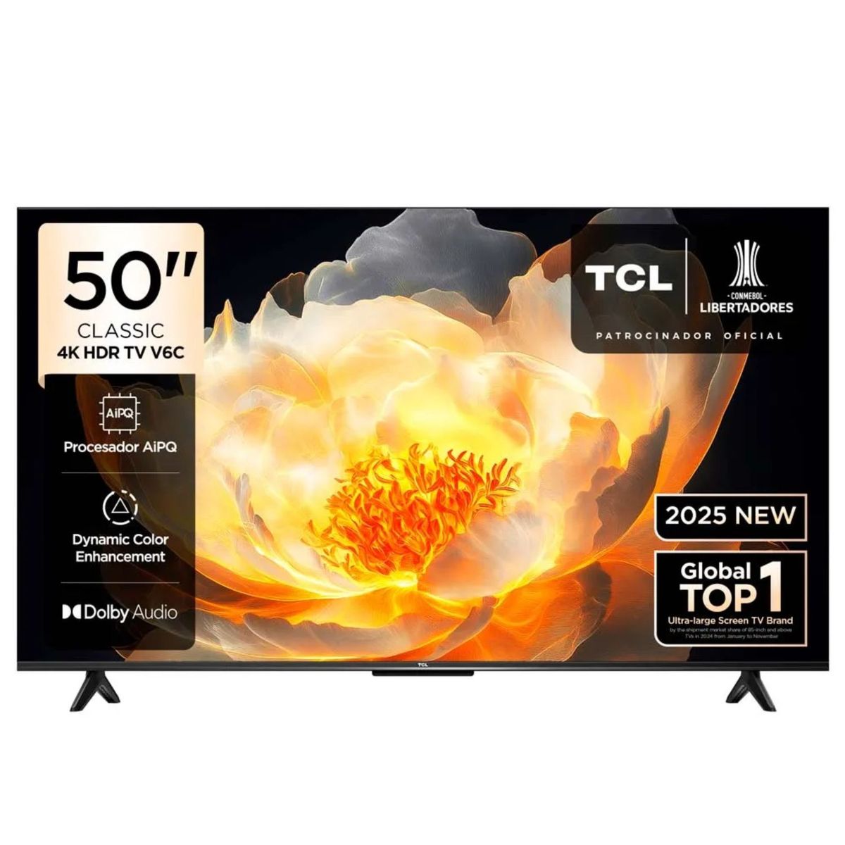 TCL - Televisor TCL  50" UHD 4K Smart  GOOGLE TV 50V6C