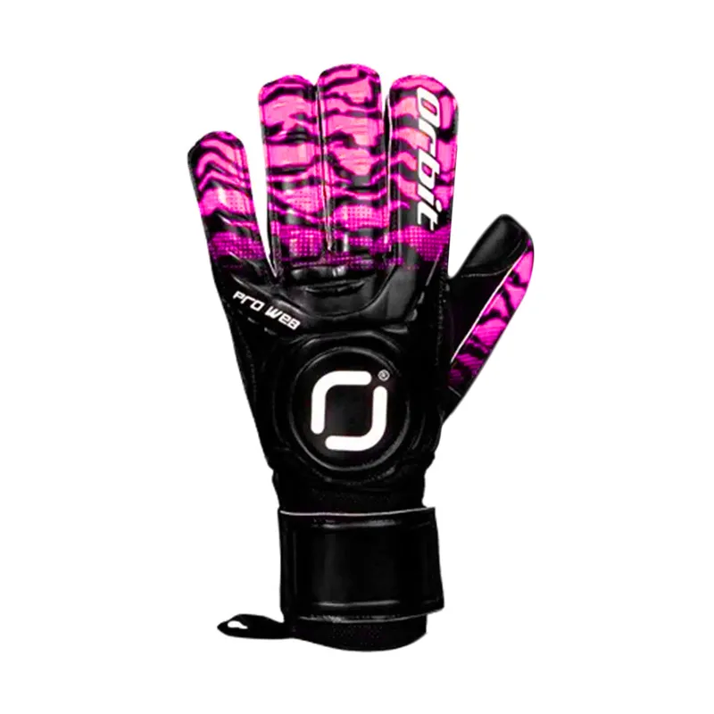 ORBIT - GUANTES DE ARQUERO ORBIT CON VARILLAS PRO WEB FUCSIA TALLA 9
