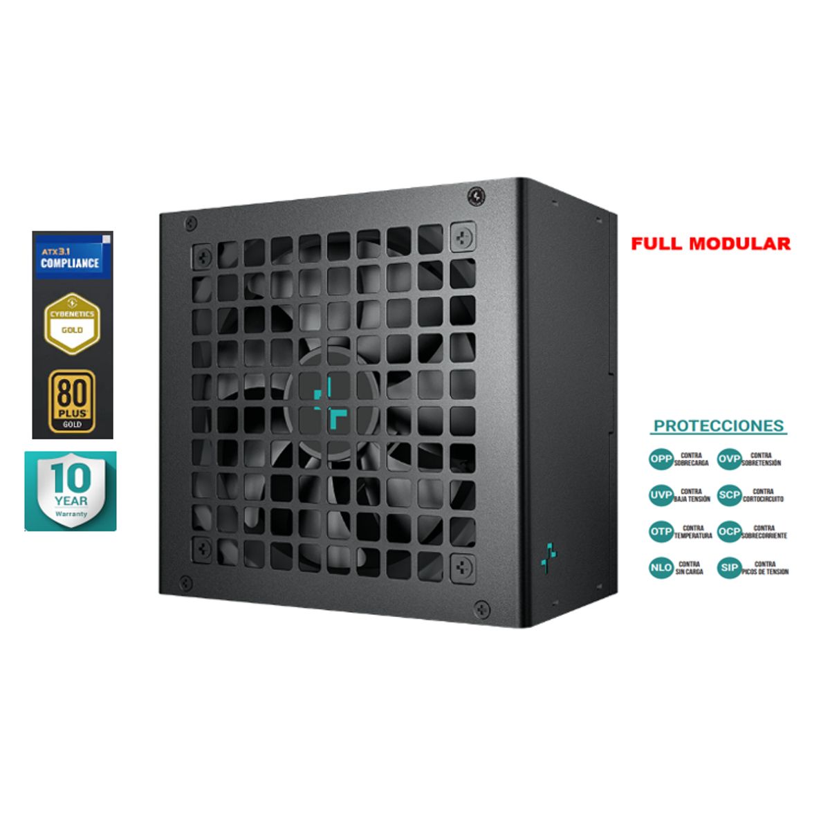DEEPCOOL - Fuente De Poder PN850M 80 PLUS 850 W DeepCool