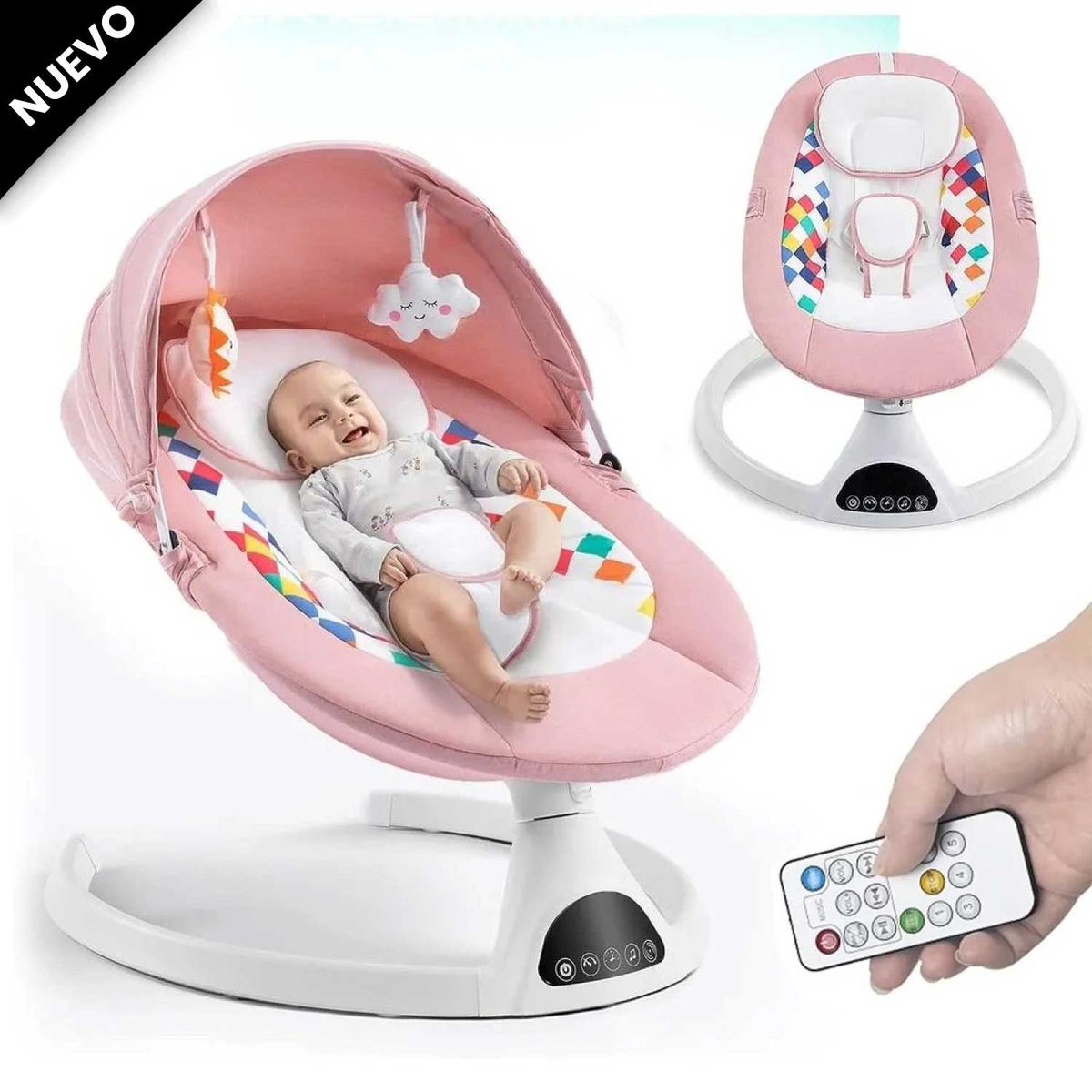 GENERICO - Silla Mecedora Electrica para bebe con BLUETOOTH