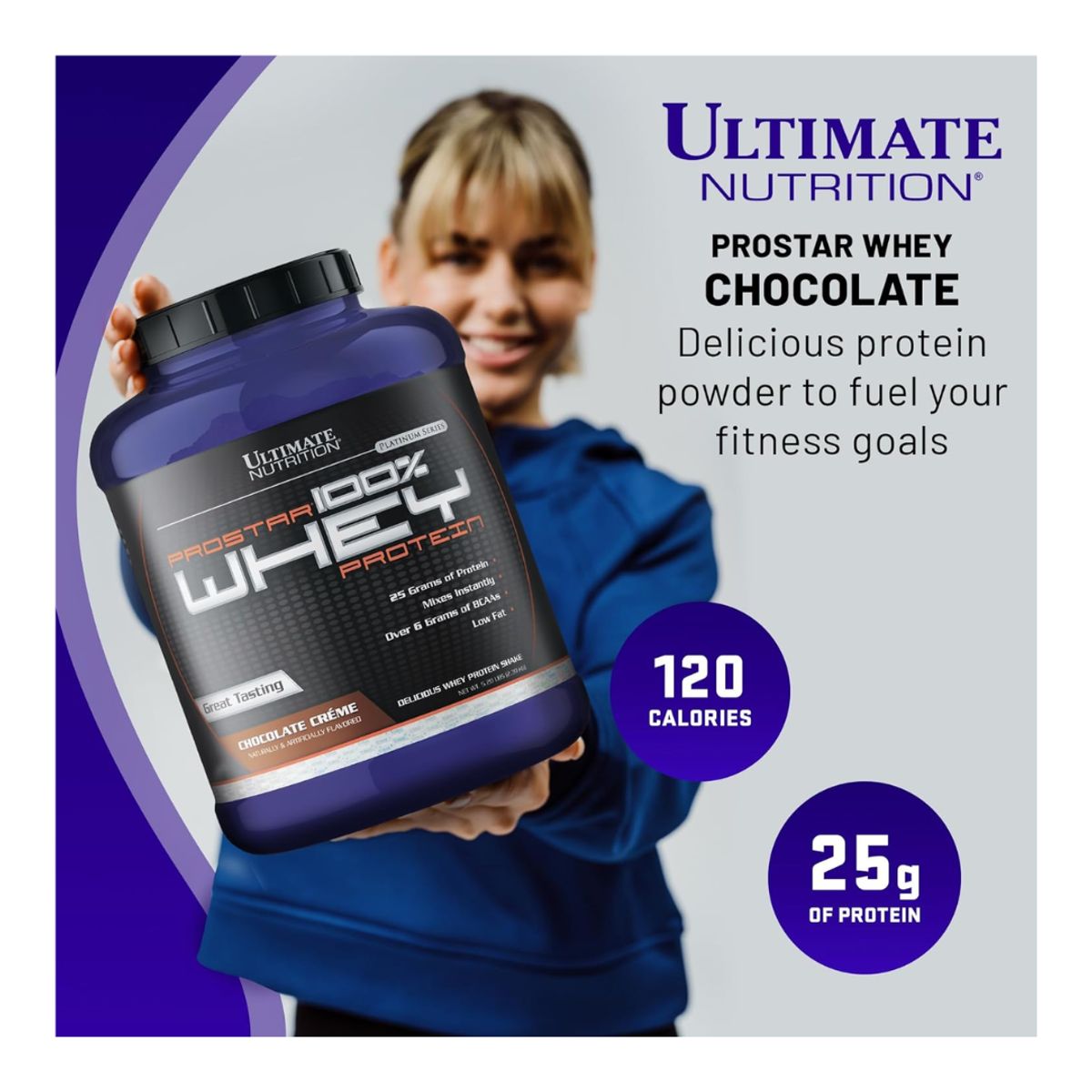 ULTIMATE NUTRITION - Prostar 100 % Whey 5 LB vainilla Crema + Creatina Myprotein 250 g + shaker
