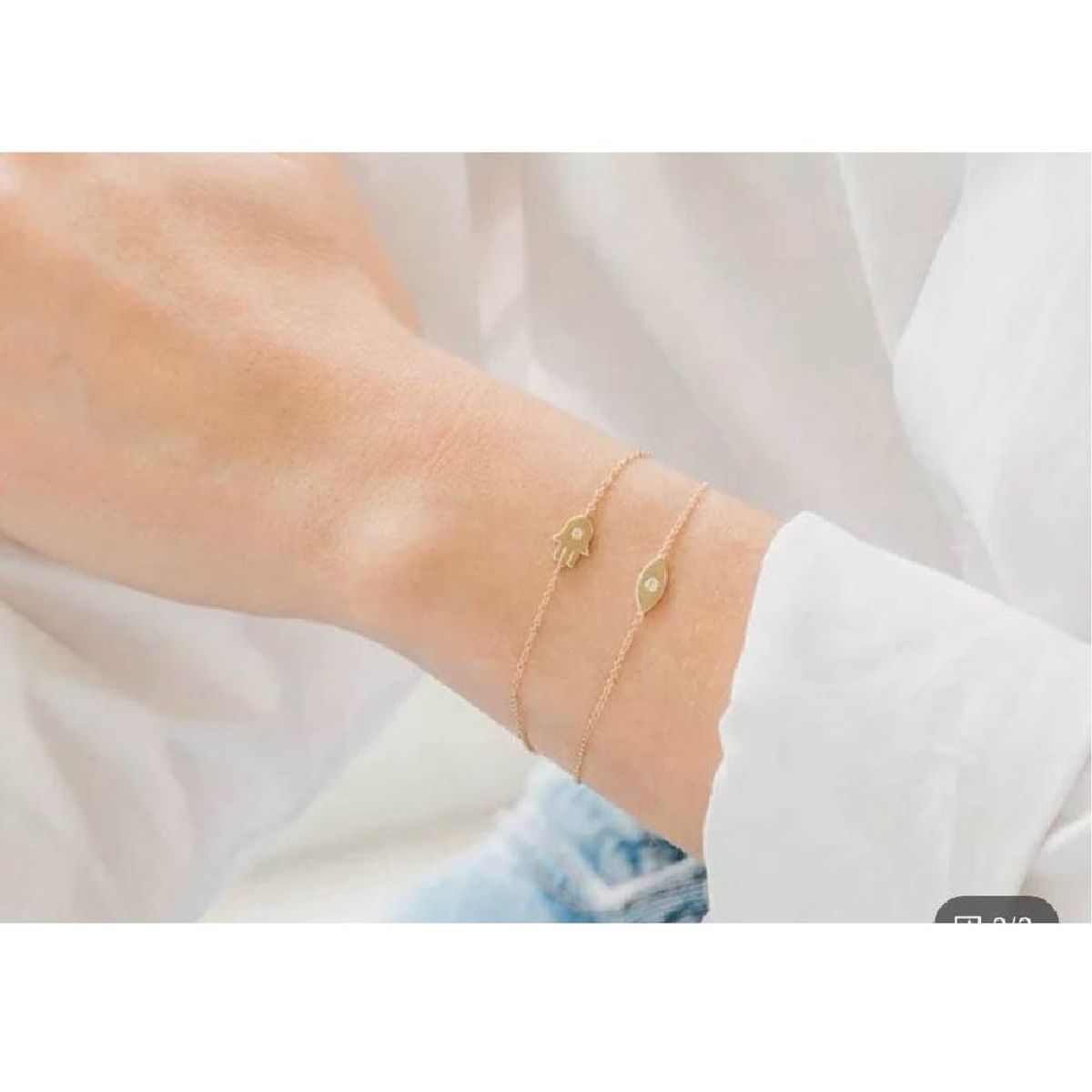 CLEO JOYAS & ACCESORIOS - Pulsera Hamsa Mano de Fátima