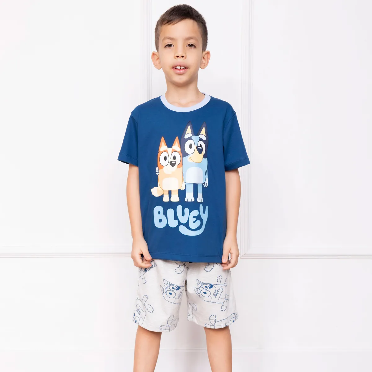 BLUEY - PIJAMA BLUEY NIÑO MC - JERSEY 100% ALGODON