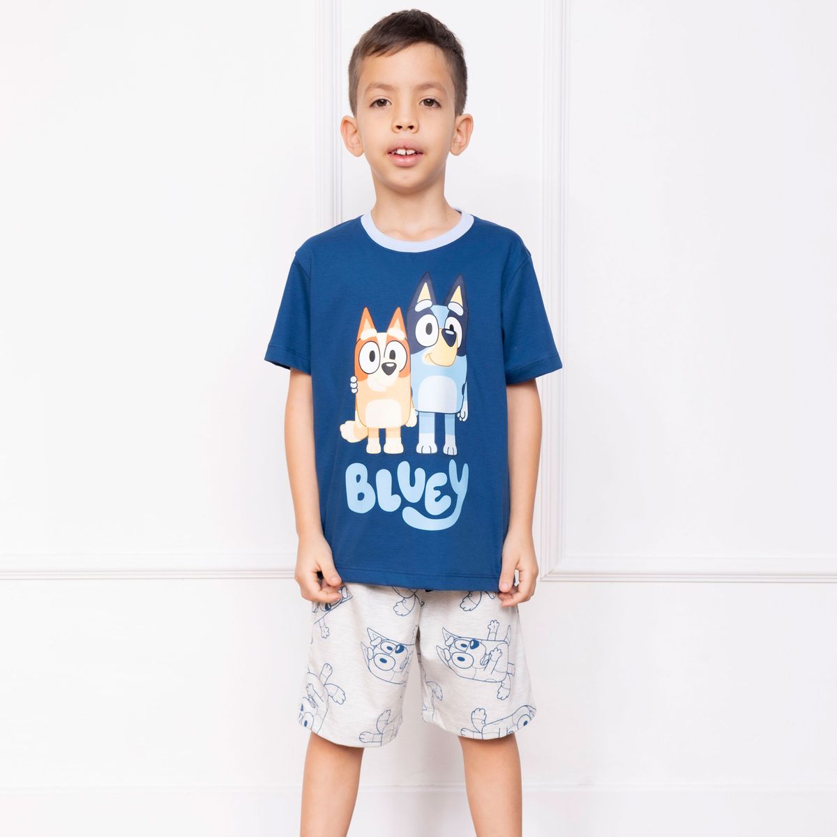 BLUEY - PIJAMA BLUEY NIÑO MC - JERSEY 100% ALGODON
