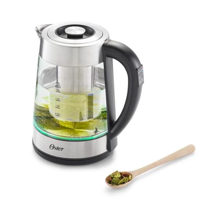 OSTER - Hervidor eléctrico de vidrio con Infusor Oster 1.7 lt BVSTKT8990